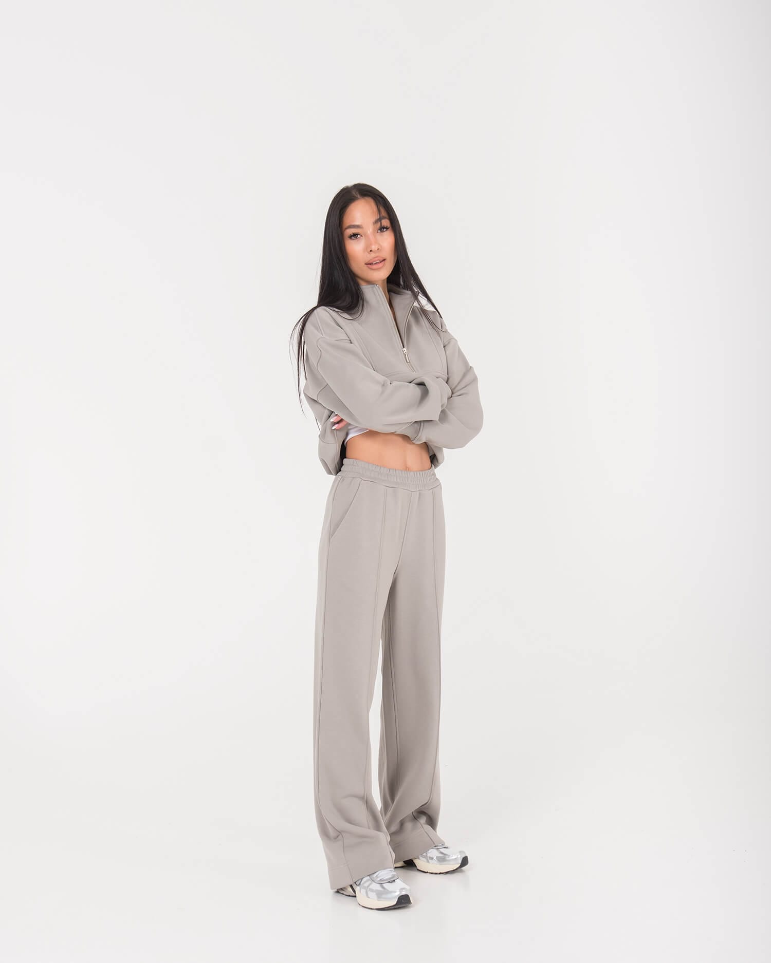 Laisvalaikio kostiumas moterims VESTA / Pilkas - Image 3