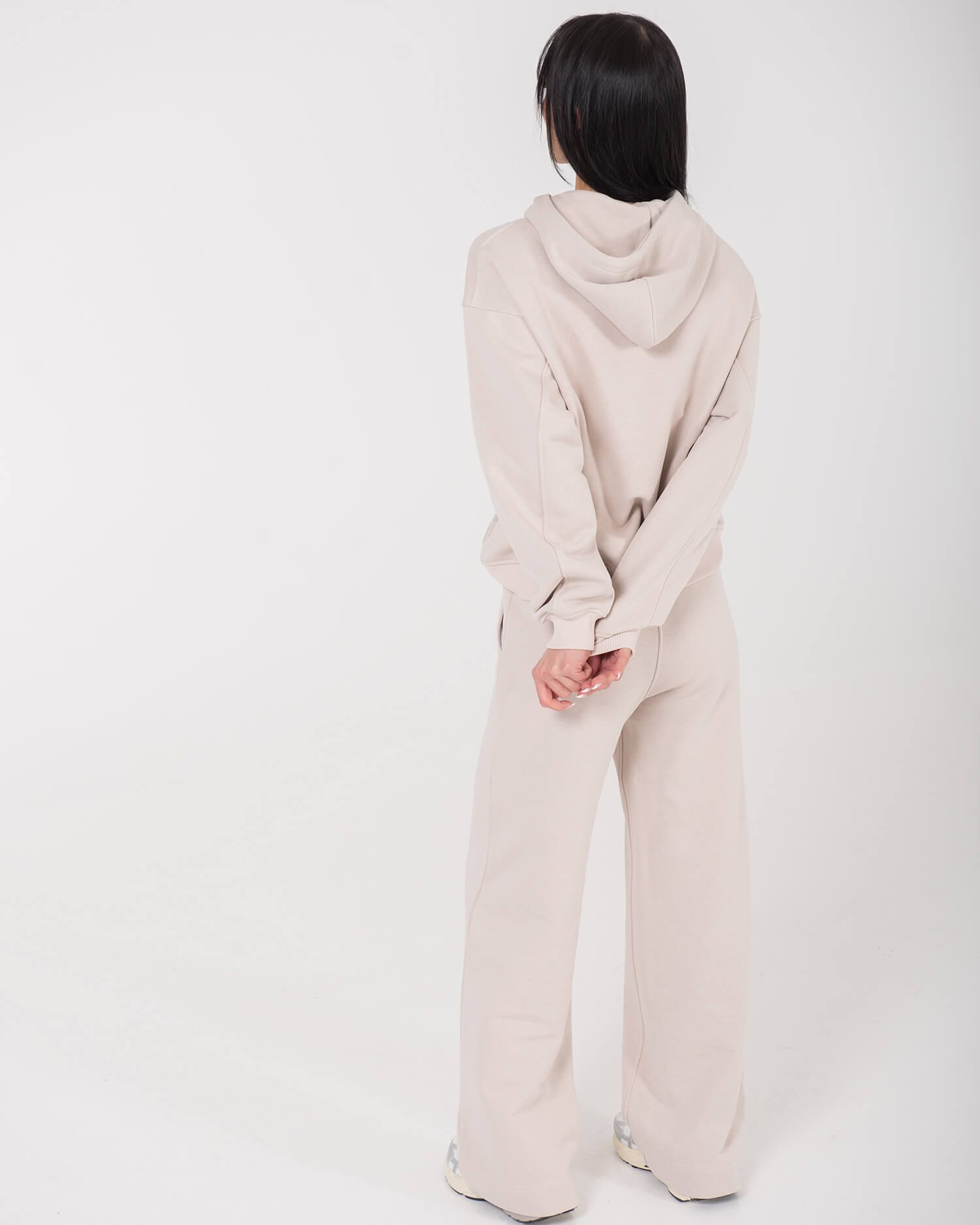 Laisvalaikio kostiumas su gobtuvu moterims AURI / CREAM - Image 3