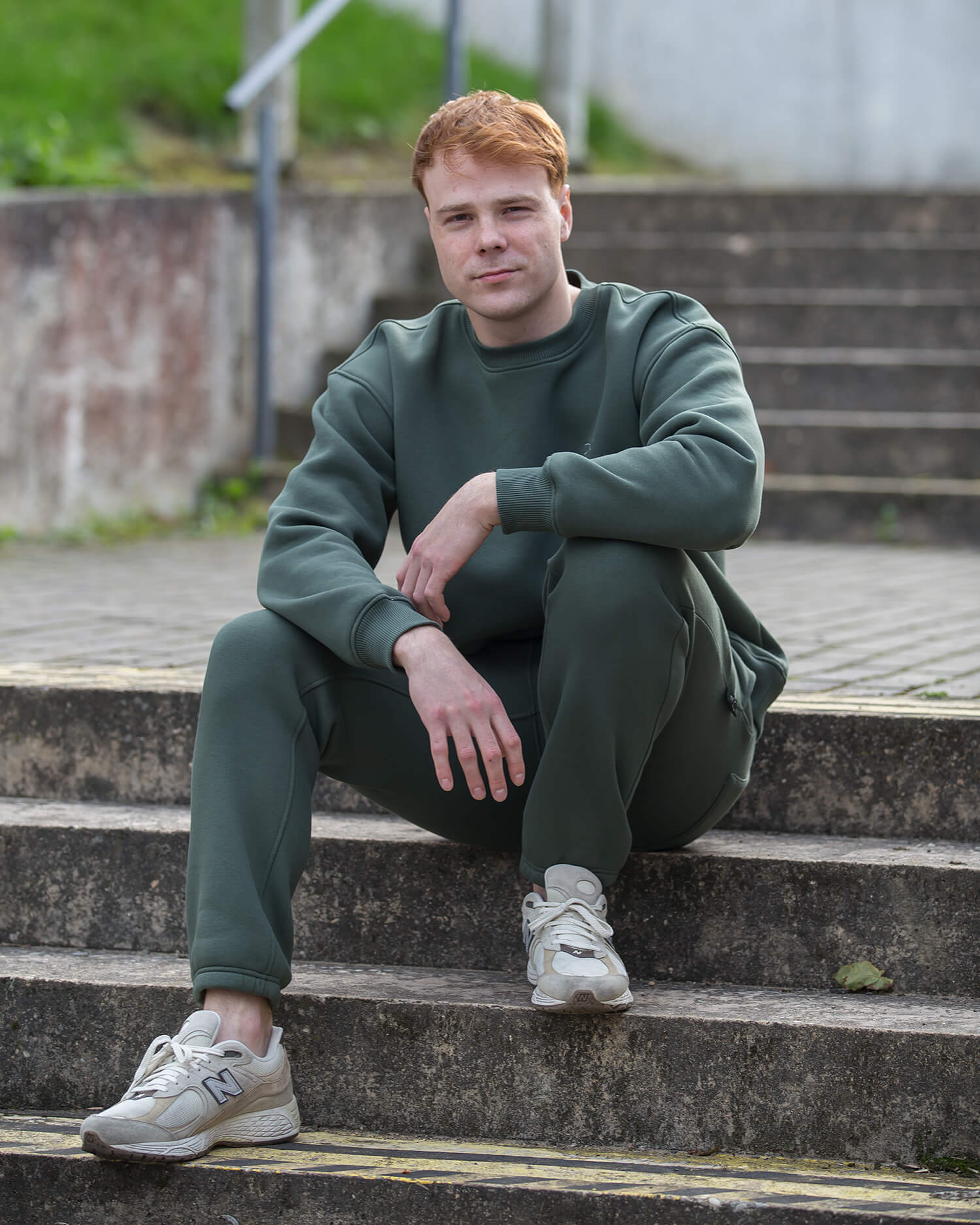 Laisvalaikio kostiumas vyrams BASE / Dark olive - Image 4