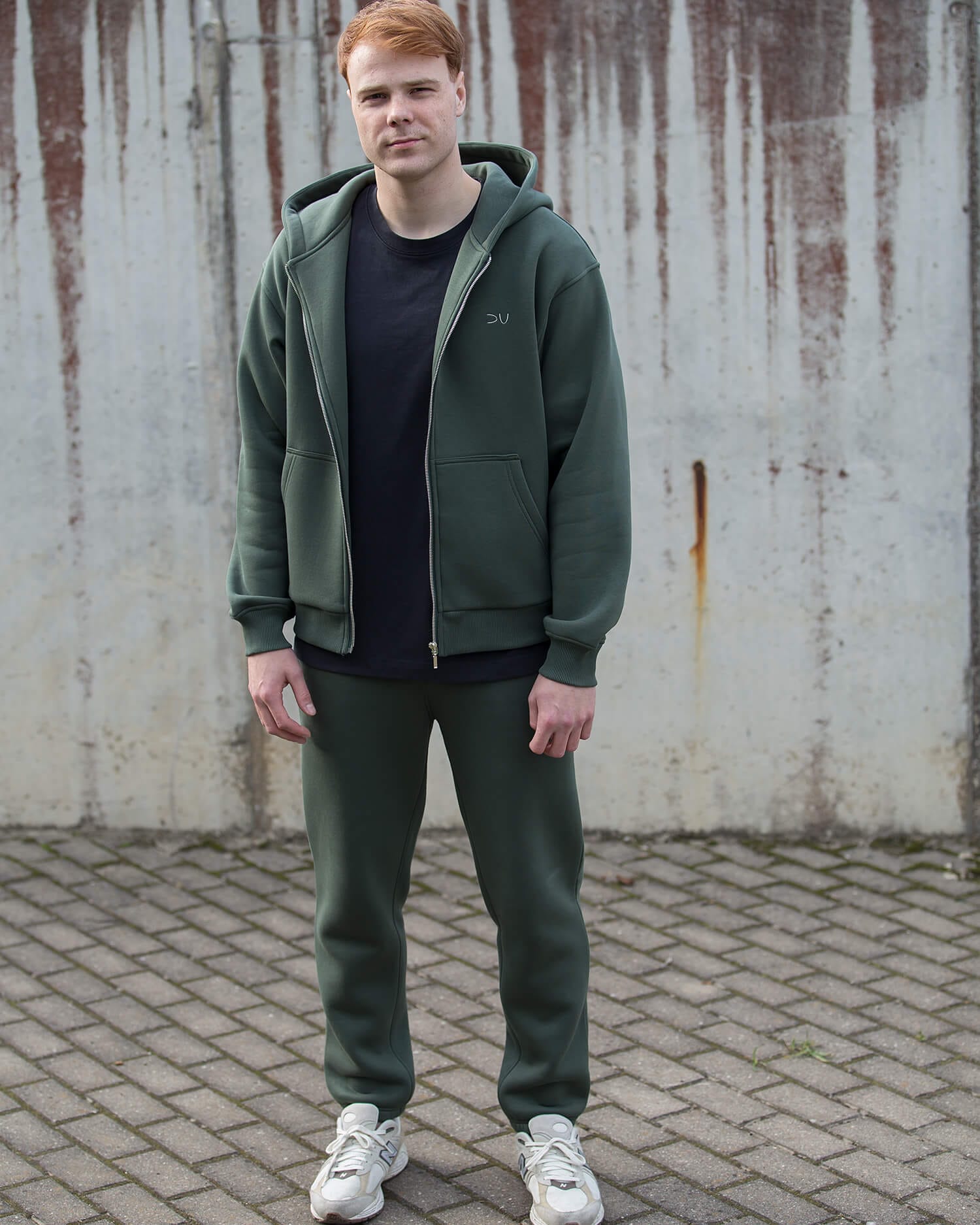 šiltos laisvalaikio kelnes vyrams žalios