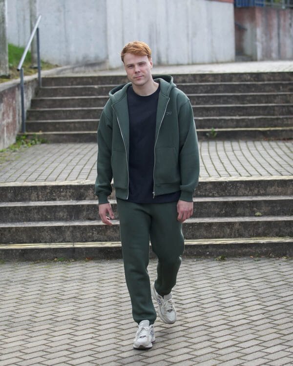 laisvalaikio kostiumas vyrams su užtrauktuku šiltas