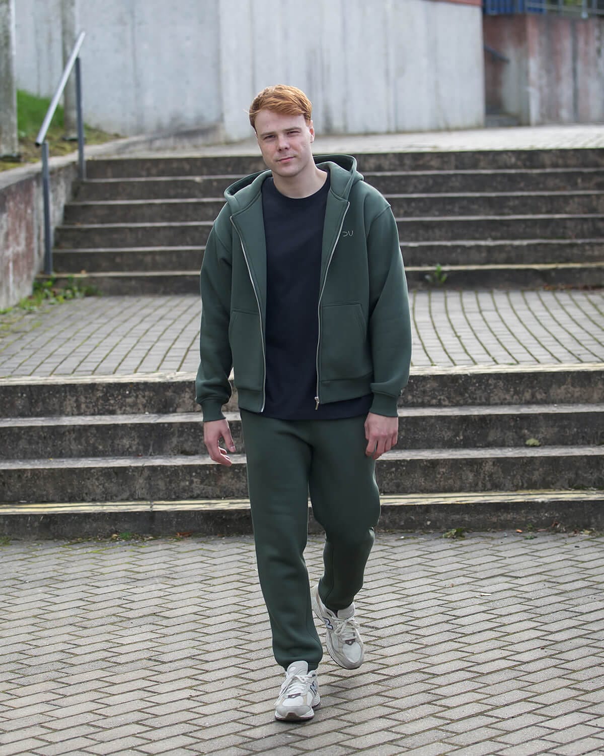 laisvalaikio kostiumas vyrams su užtrauktuku šiltas