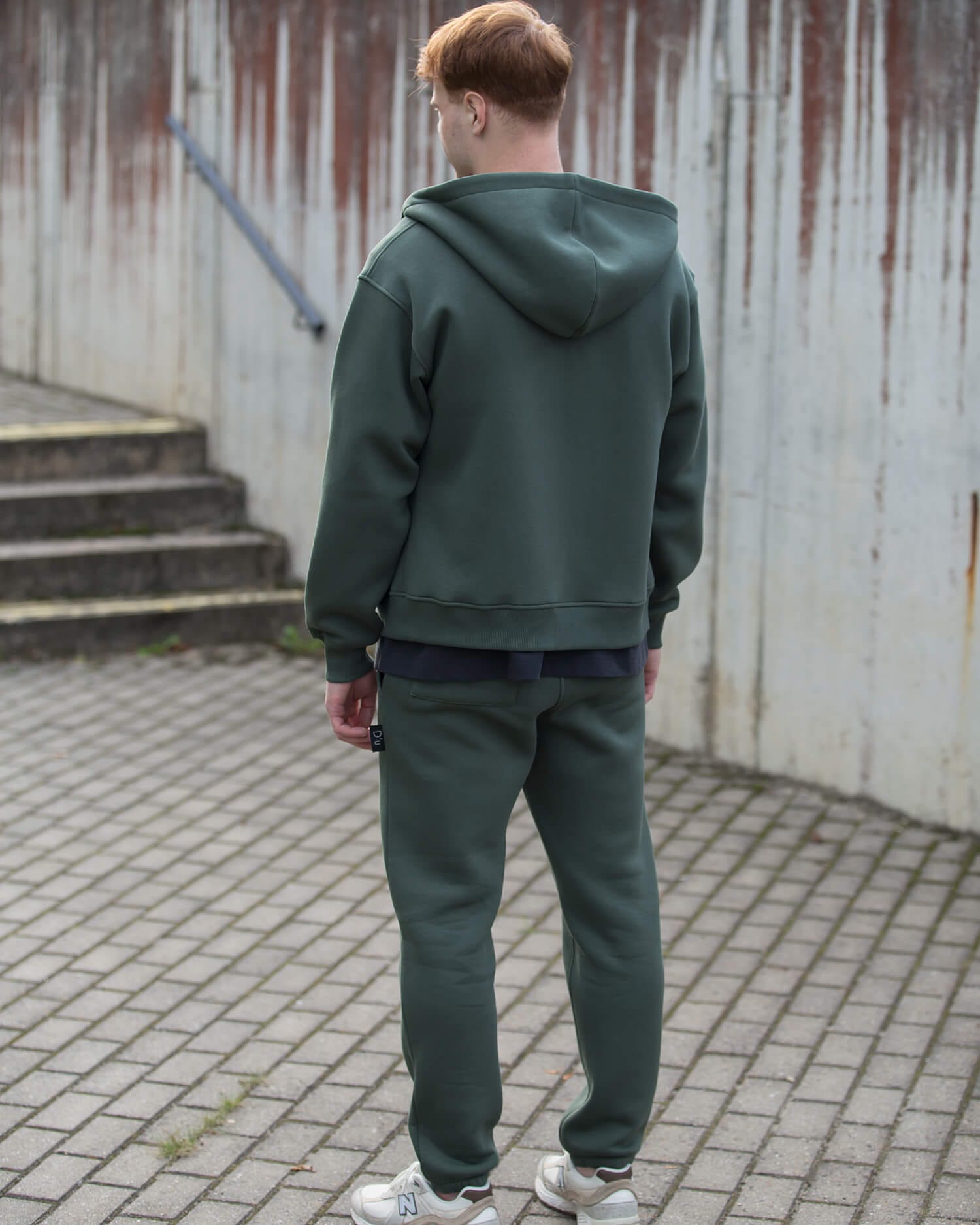 Džemperis su užtrauktuku vyrams / Dark olive - Image 4