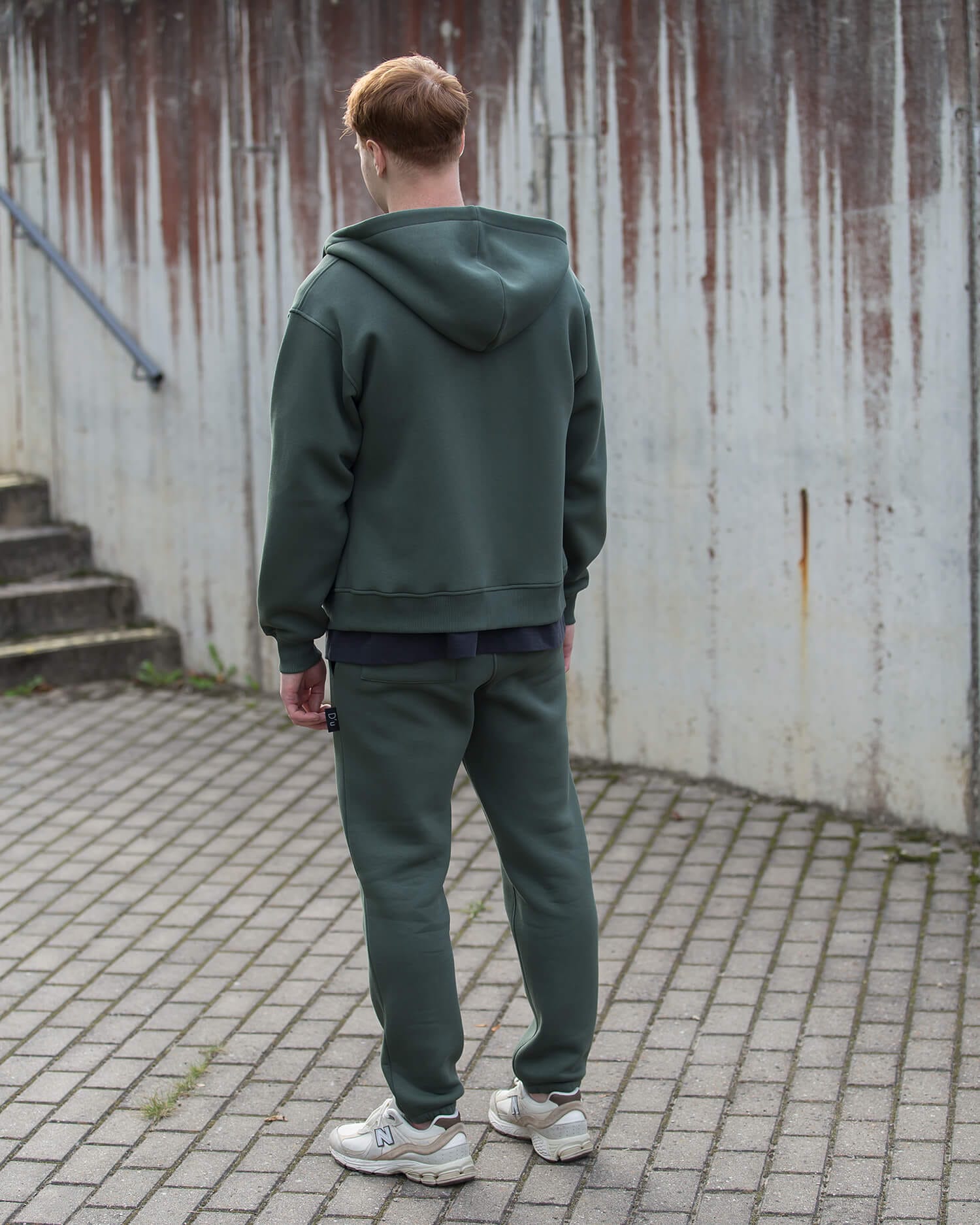 Laisvalaikio kostiumas vyrams su užtrauktuku URBAN / Dark olive - Image 5