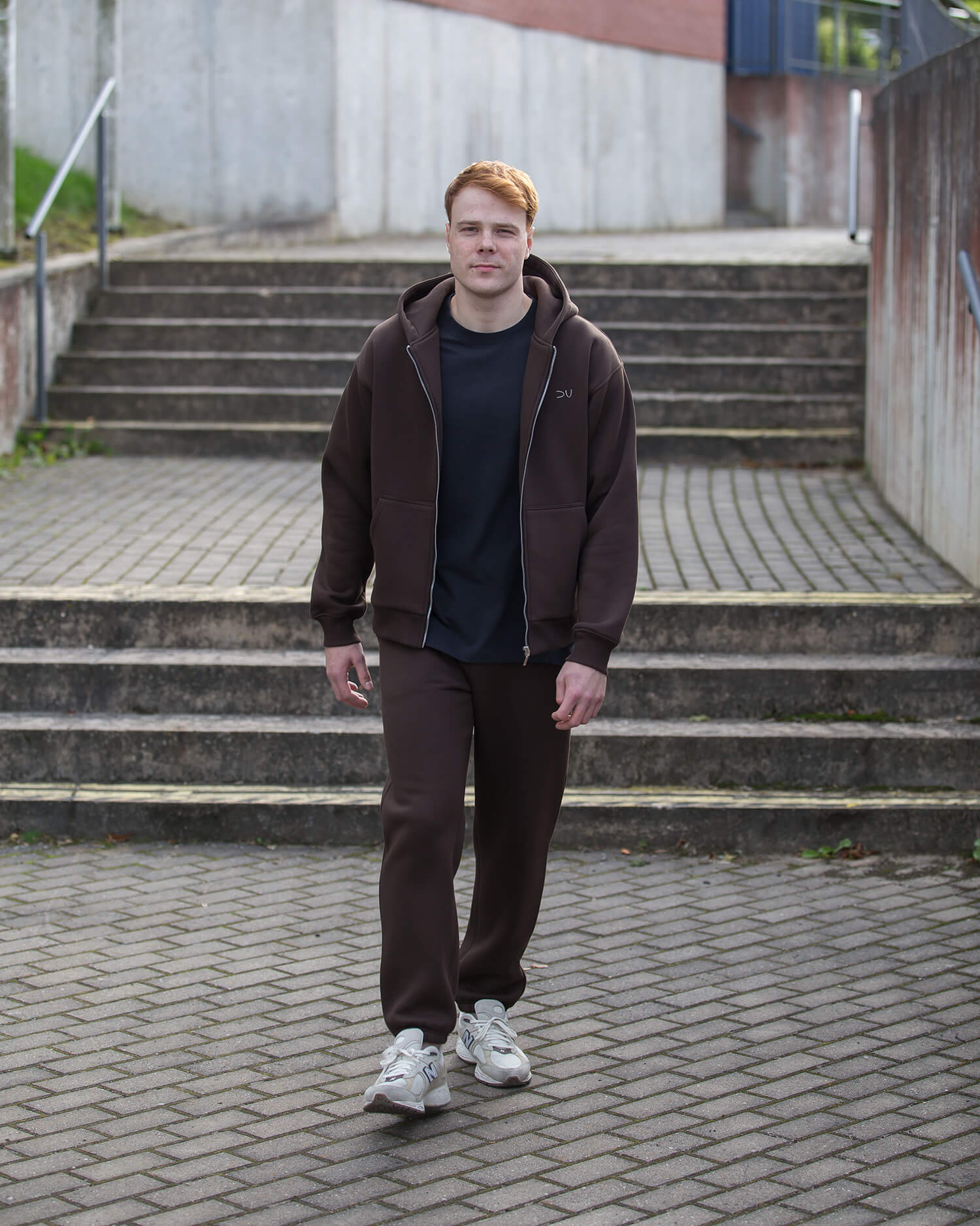 Laisvalaikio kostiumas vyrams su užtrauktuku URBAN / Espresso - Image 6