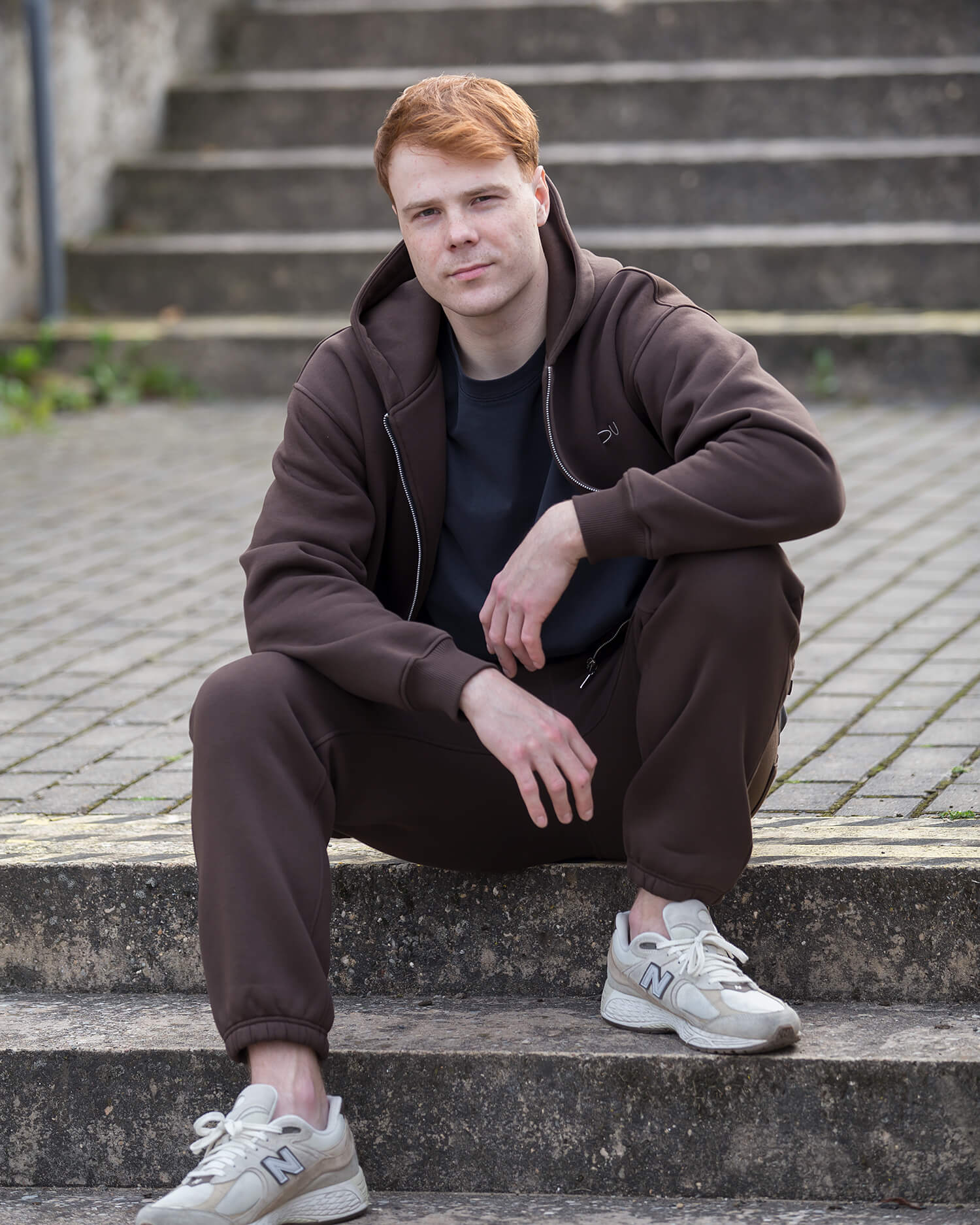 Džemperis su užtrauktuku vyrams / Espresso - Image 2