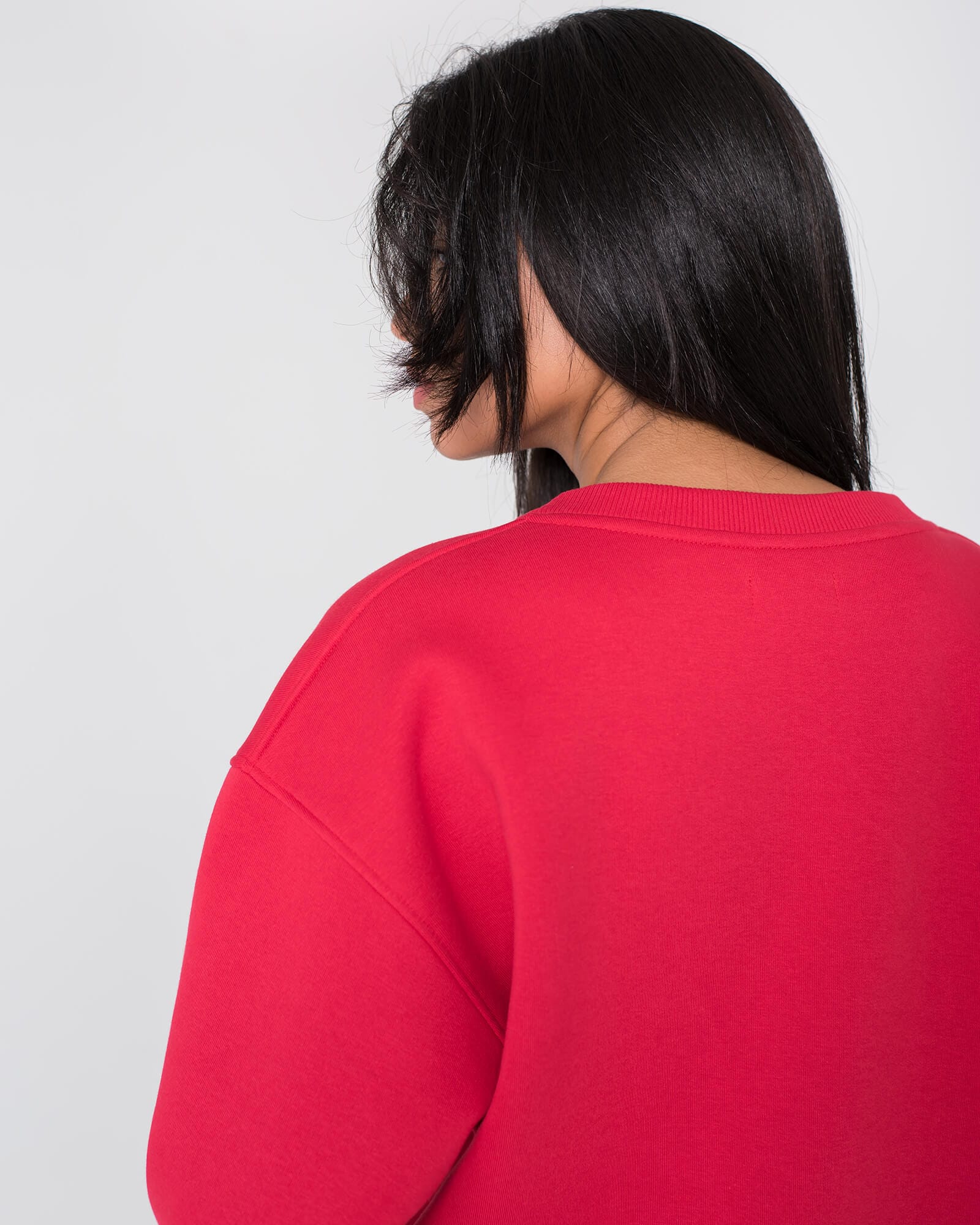Minimalistinis džemperis moterims / Raudonas - Image 4