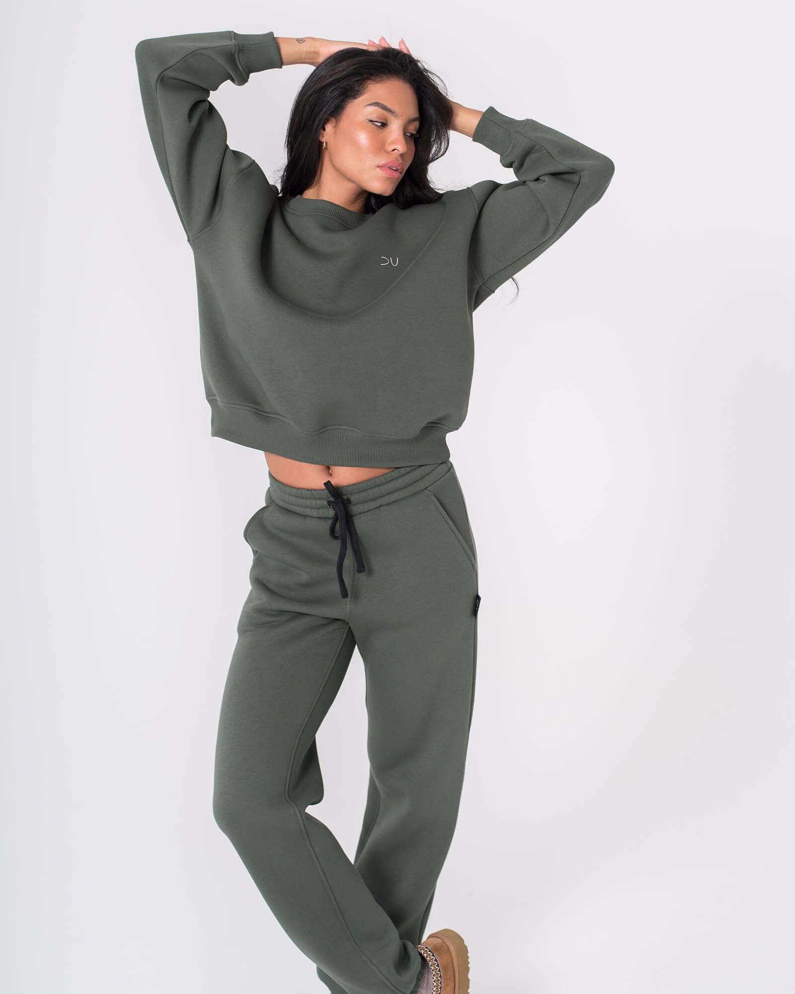 Laisvalaikio kostiumas moterims VĖJA / Dark olive - Image 5