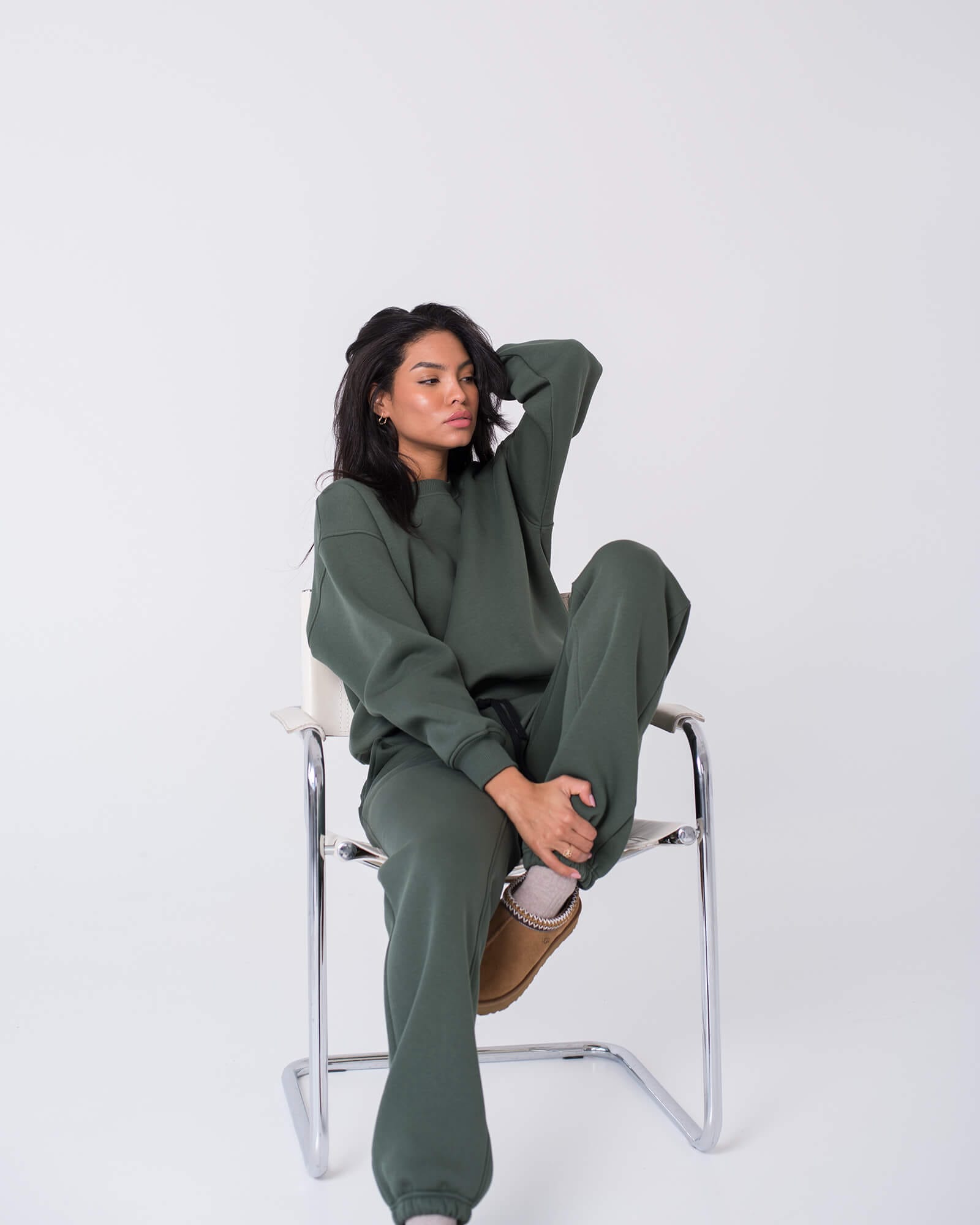Laisvalaikio kostiumas moterims VĖJA / Dark olive - Image 4