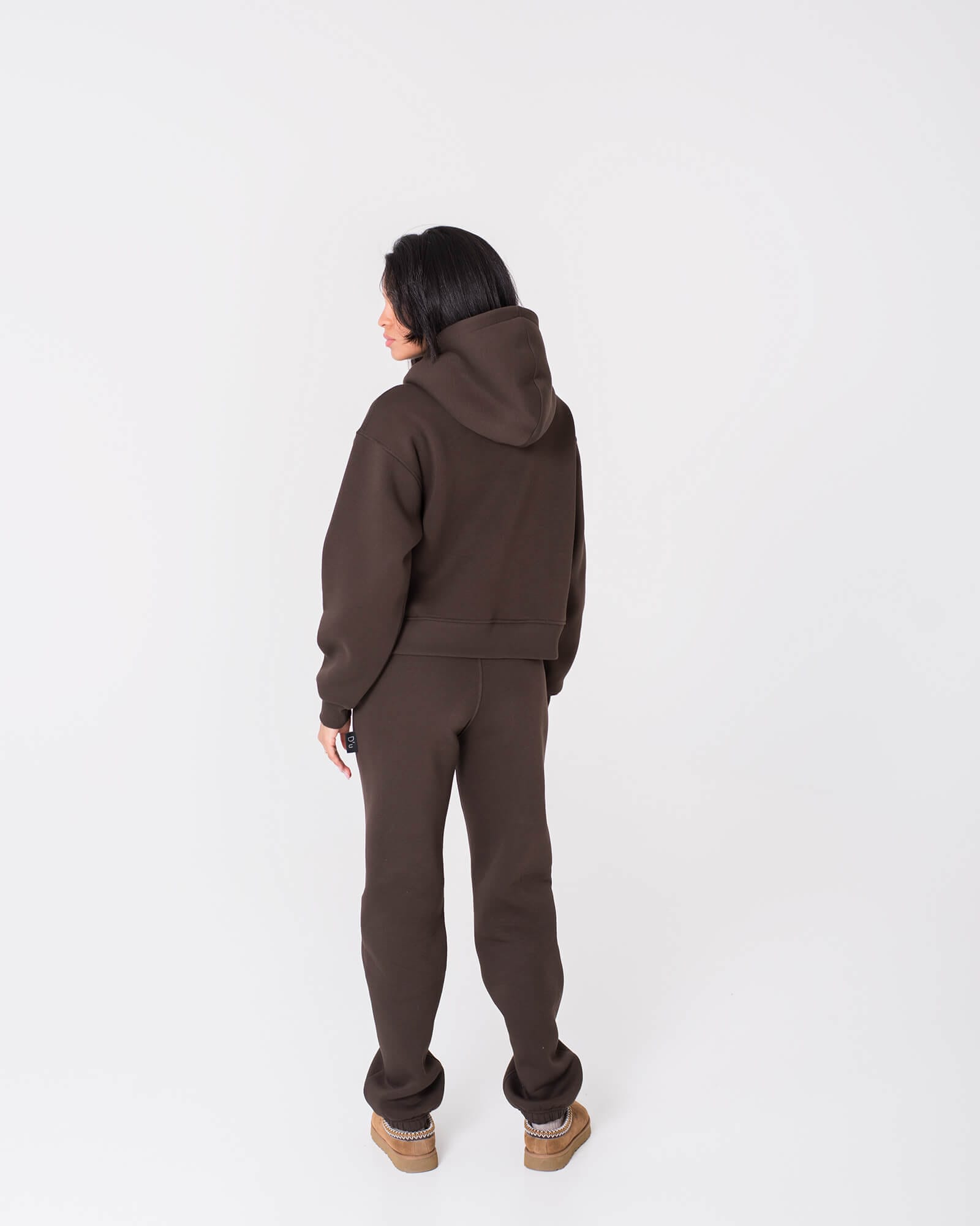 Džemperis su gobtuvu moterims / Espresso - Image 6